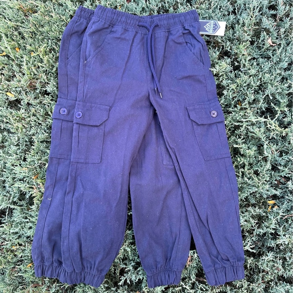Canyon Club Toddler Boys Set of 2 Blue 100%‎ Cotton Pants Size 5 NWT